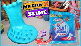 How to make no glue Slime 100 workingNo Glue Surf Excel Slime 🤯😰slimeAlice Slime [upl. by Eanahc166]