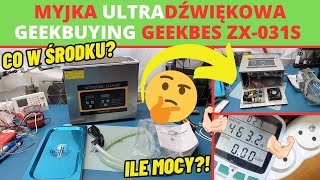 Co ma w środku i jak działa Myjka Ultradźwiękowa Unboxing i test GeekBuying Geekbes ZX031S 65l [upl. by Lacie]