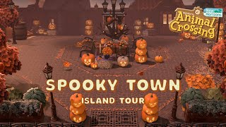 Spooky Halloween Town Island Tour 🎃  Animal Crossing New Horizons [upl. by Aik650]