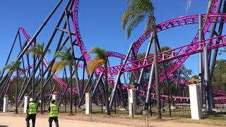 DC Rivals HyperCoaster First Run  Warner Bros Movie World [upl. by Jallier178]