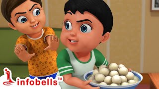 Chunnu Munnu The Do Bhai Cartoon  Hindi Rhymes for Children  Infobells [upl. by Rice]