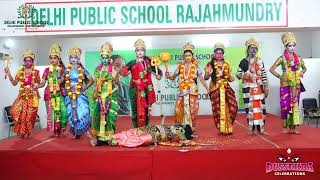 Navaratri Celebrations  High School Students Perform Devi Nava Avatars  DPS Rajahmundry [upl. by Ahcsap]