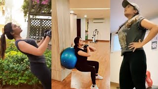 Aathmika hot workout video compilation [upl. by Sachs334]