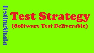 test strategy in software testing  test deliverable   testingshala [upl. by Sonitnatsnok13]