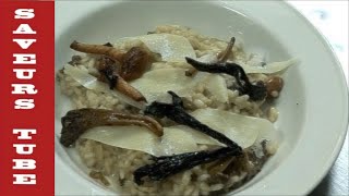 How to make Risotto with wild mushrooms with TV Chef Julien Picamil from Saveurs Dartmouth uk [upl. by Llerahc819]