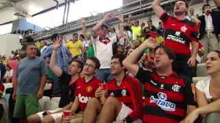 Brasil Fans chant Mil gols so Pele Maradona cheirador at 2014 World Cup Final Germany Maracana [upl. by Adnavoj460]