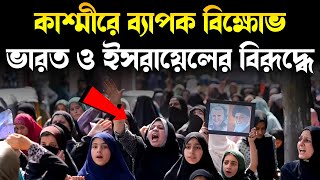 কাশ্মীর ফুঁসছে ইসরাইলের সাথে বন্ধুত্ব ভাঙতে হবে  MASSIVE PROTESTS IN KASHMIR OVER HEZBOLLAH [upl. by Dyun]