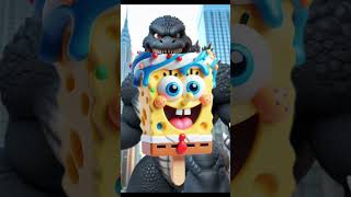 Godzilla eat Spongebob ice cream godzilla kaiju [upl. by Sutsugua244]