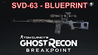 Ghost Recon Breakpoint – Blueprint Location For SVD63 DMR GR Breakpoint SVD63 Blueprint [upl. by Alek]