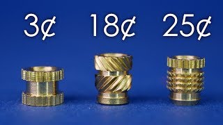 Threaded Inserts for 3D Prints  Cheap VS Expensive 💰 [upl. by Okimik]