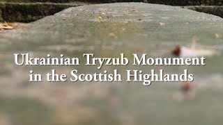 Ukrainian Tryzub Monument in the Highlands of Scotland with Ukraine National Anthem [upl. by Azalea]