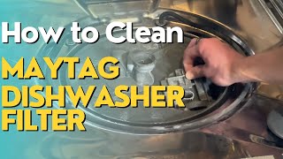 How to Clean a Maytag Dishwasher Filter [upl. by Arhna]