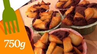 Recette de Moelleux au chocolat aux pommes  750 Grammes [upl. by Anoj]