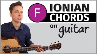 Guitar  Chords in the Key of F Ionian [upl. by Rella]