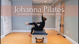 15 Minute Pilates Reformer Core Meets Arms Exercise [upl. by Olrac]