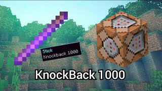 How To Get a Knockback 1000 Stick Minecraft Command Block Tutorial [upl. by Fabria414]