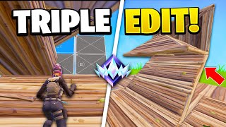 How to TRIPLE EDIT like a PRO in FORTNITE [upl. by Eldwon]