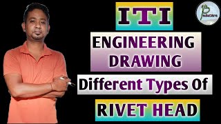 ITI EngineeringDrawing RivetHeads  How to draw different types of Rivet Heads [upl. by Ahsitahs]