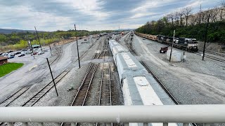 ROSE Yard ALTOONA Pennsylvania NORFOLK SOUTHERN Railroad Local Freight enters the Yard [upl. by Htebarual]