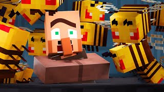 VILLAGER NEWS BEES MINECRAFT ANIMATION shorts [upl. by Aneem]