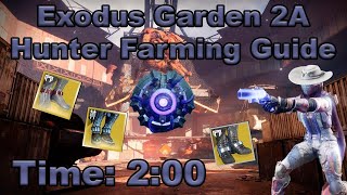 Destiny 2  Exodus Garden 2A Hunter Legend Lost Sector Farming Guide  Fast and Easy [upl. by Hennessey]