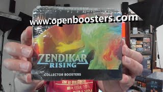 Zendikar Rising Collector whole box opening Wow this box was the worst [upl. by Sherrer]