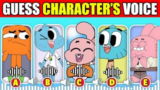 🔊 CRAZIEST Guess the Voice Quiz  The Amazing World Of Gumball  Darwin Anais Tobias Nicole [upl. by Abbi]