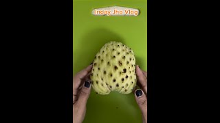 Cutting Annona Squamosa sugar apple fruits healthy trending fruit sugarapple viralvideo [upl. by Hcirdla849]