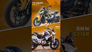 TVS Apache RTR 310 😍 Vs BMW G310R 🤩  Amazing Comparison 🔥 shorts [upl. by Xella]