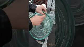 U210B high voltage glass insulators 170280400factory 120bpm 160bpm insulator [upl. by Wrand736]