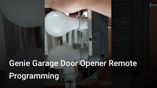 Genie Garage Door Opener Remote Programming [upl. by Elma227]