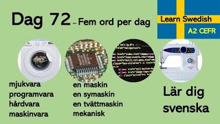 Dag 72  Fem ord per dag  Lär dig svenska  A2nivån CEFR  Learn Swedish [upl. by Tybald854]