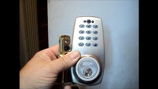 Installing an electronic keypad deadbolt [upl. by Kassey]