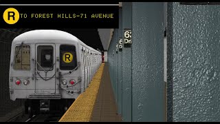 OpenBVE Throwback R Train To Forest Hills71st Avenue R462000s2020 [upl. by Maximilien436]