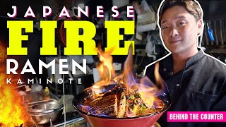 Behind the Counter at a Japanese Fire Ramen Shop in Tokyo [upl. by Kathye]