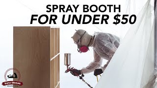 How to Build a DIY Spray Booth for Under 50 [upl. by Osnofla]