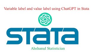 Variable label and value label using ChatGPT in Stata [upl. by Brouwer]