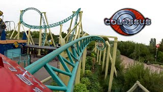 Colossus 4K Front Seat POV  Thorpe Park [upl. by Audrie818]