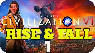 Civilization 6 RISE amp FALL ▶POUNDMAKER of CREE◀  EP1 Civ VI Rise and Fall New DLC [upl. by Manno]