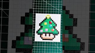 Comment dessiner un sapin de noel pixel art facilement [upl. by Euginom993]