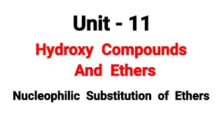 Nucleophilic Substitution of ethers  Hydroxy Compounds And Ethers  TN 12th Chemistry  in tamil [upl. by Charleton]