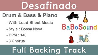 Desafinado  Full Backing Track [upl. by Hopkins]