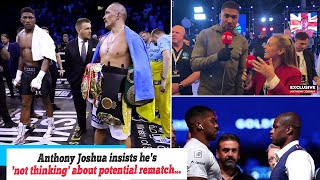 Sport News Anthony Joshua insists hes not thinking about potential rematch with Oleksandr Usyk [upl. by Dicks]