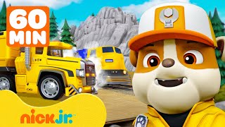 Rubbles Monster Truck amp Big Rig Rescues w PAW Patrol Roxi  1 Hour Compilation  Rubble amp Crew [upl. by Akeemat947]