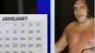 WWF 1986 Wrestling Calendar Commercial [upl. by Annairam967]