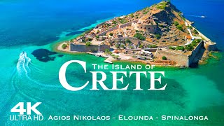 4K CRETE 2024 🇬🇷 4 HOUR Drone Aerial of Agios Nikolaos Elounda amp Spinalonga  Greece Kreta Creta [upl. by Norine]