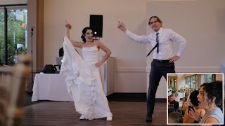 Mom left totally SURPRISED by epic choreographed FatherDaughter Dance [upl. by Dnalloh]