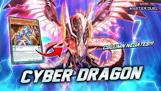 COLUMN NEGATES GOES CRAZY WITH CYBER DRAGON  Disablaster the Negation Fortress  Master Duel [upl. by Sivrat]