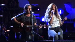 Beyonce and Pearl Jam Sing Bob Marleys quotRedemption Songquot [upl. by Animar497]