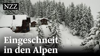 Lawinen Einsamkeit und viele Vorräte Winter auf einer Schweizer Alp  NZZ [upl. by Hun292]